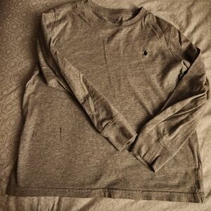 Boys Polo by Ralph Lauren Heather Gray Shirt, Sz 6